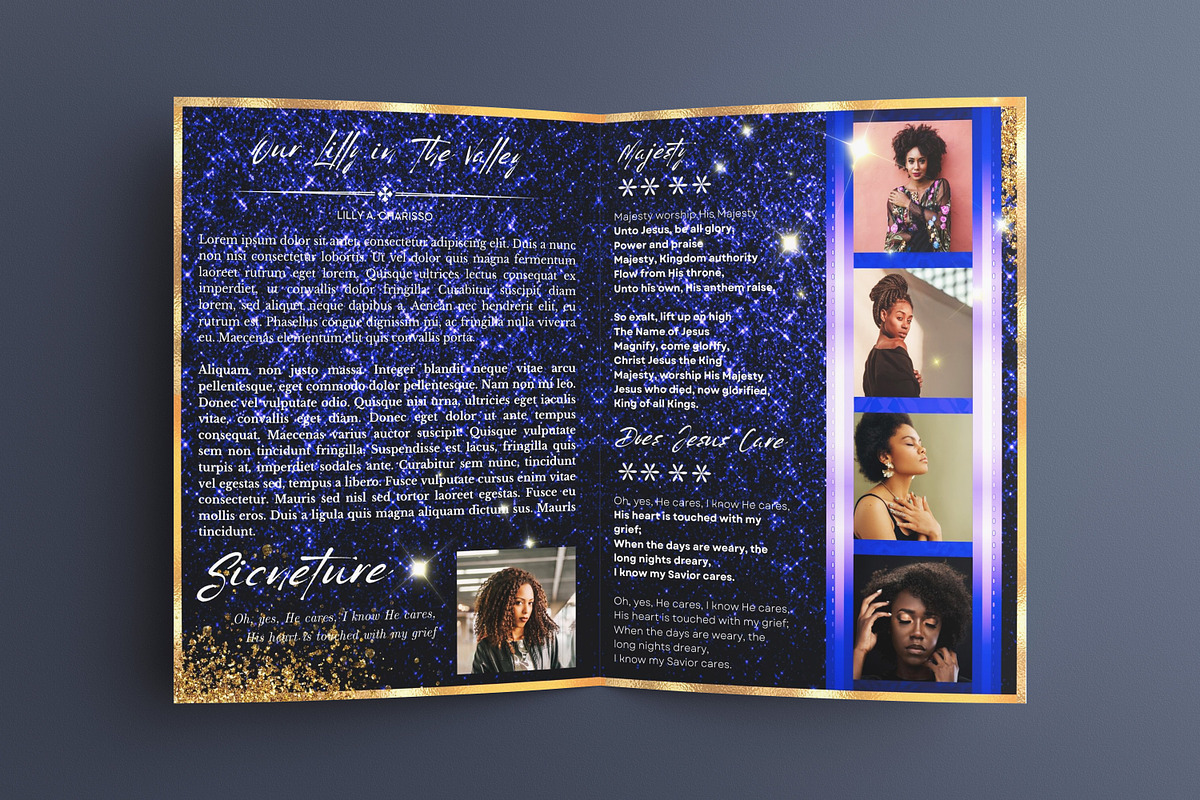 funeral program template, a Templates & Theme by iloveTemplate