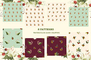 Christmas Botanical Watercolor, an Illustration by KlymchukArtworks (Thumbnail 5 of 8)