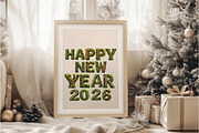 Christmas Happy New Year PNG, an Illustration by DreamArtGraphic (Thumbnail 5 of 5)
