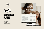 Esthetician flyer template, a Flyer Template by My Template Studio (Thumbnail 2 of 6)