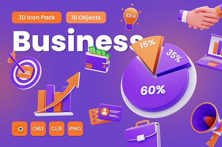 3D Business Illustration, an Object 3D Model by Rahardi Creative