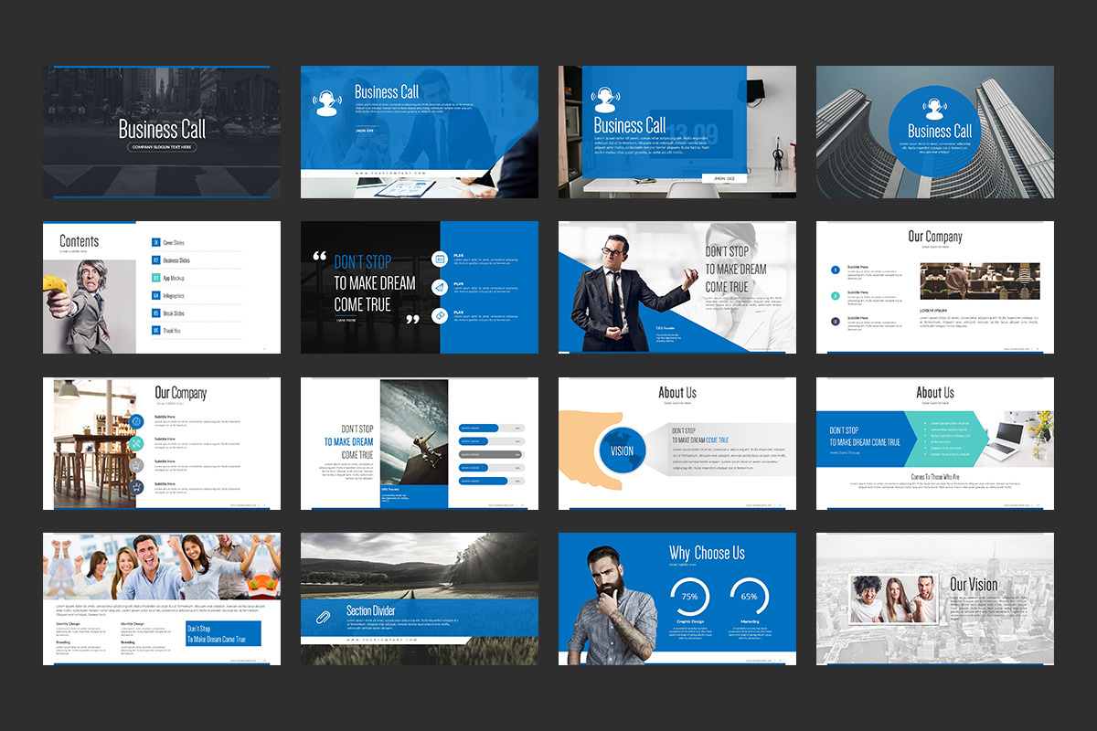 Business Call Keynote Template, a Presentation Template by Stock Shape (Photo 2 of 4)