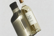 White Wine Bottle Label Mockup, a Packaging Mockup by nkate (Thumbnail 1 of 6)