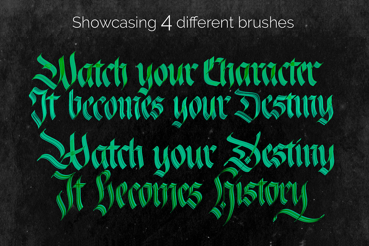 Calligraphy Procreate Brushes, a Brush Add-On by ZenLettering (Photo 12 of 16)