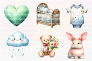 Baby Shower Clipart, an Illustration by CreationArt (Thumbnail 5 of 5)