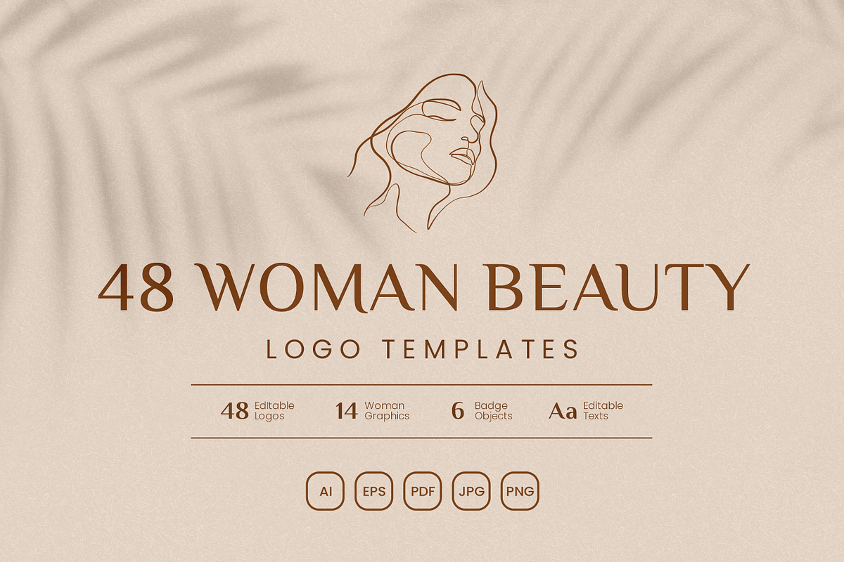 48 Woman Logo Collection, a Branding & Logo Template by Rukuru Studio (Photo 1 of 9)