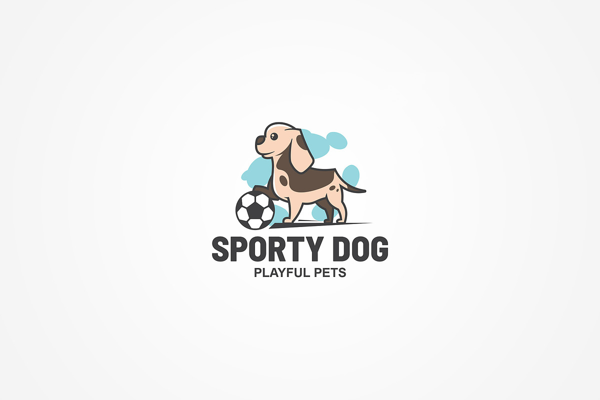Sporty Dog Logo Template, a Branding & Logo Template by floringheorghe (Photo 1 of 2)