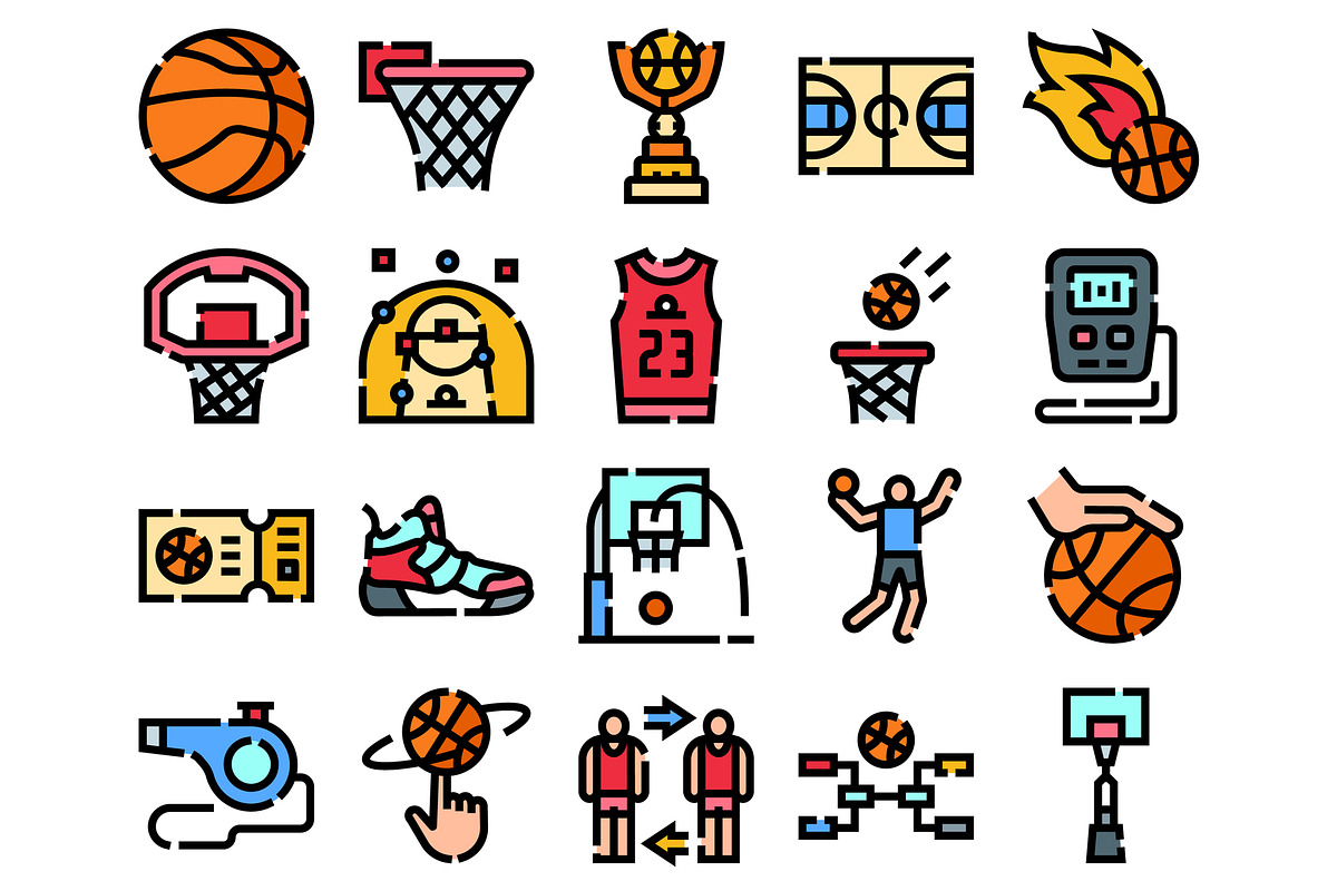 Basketball game equipment and player, an Object Graphic by pikepicture (Photo 2 of 3)