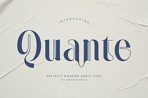 Quante – Artistic Display Serif
