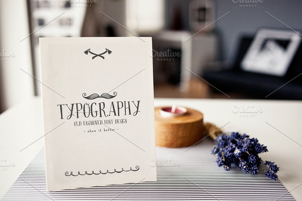 • Typography • Logo • Invitation •, a Product Mockup by show it better (Photo 3 of 5)