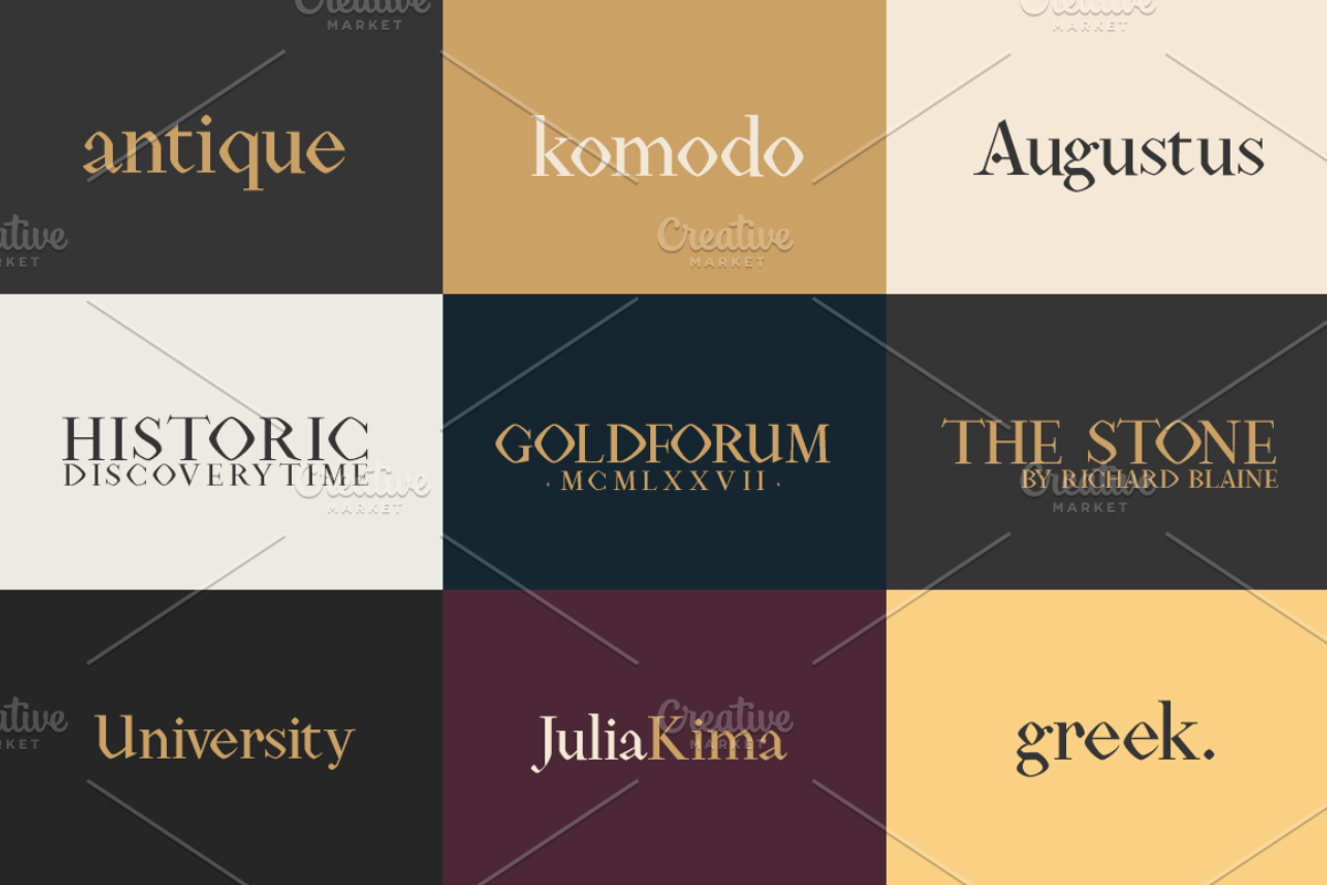 Rojenstone Font preview 5