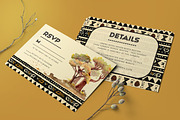 African wedding invitation set, an Invitation Template by Aarley Kaiven (Thumbnail 3 of 4)