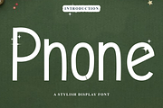 Phone, a Sans Serif Font by FreshTypeINK (Thumbnail 1 of 7)
