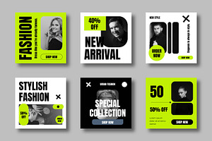 Creative Fashion Social Media Post, a Social Media Template by MightyDesign