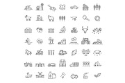 Set of Agriculture and Farming icons, an Outline Icon by Tettygreen (Thumbnail 1 of 2)