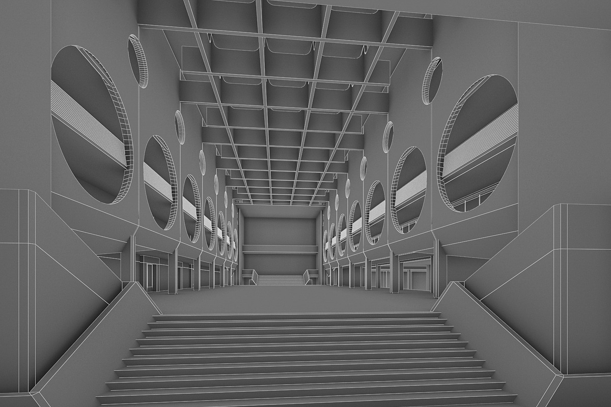 Public Hall Interior, an Architecture 3D Model by 3DNUTS (Photo 6 of 13)