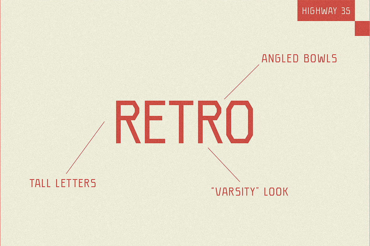 Highway 35 - Retro Font Bundle, a Handwritten Font by Lateral Design (Photo 11 of 17)