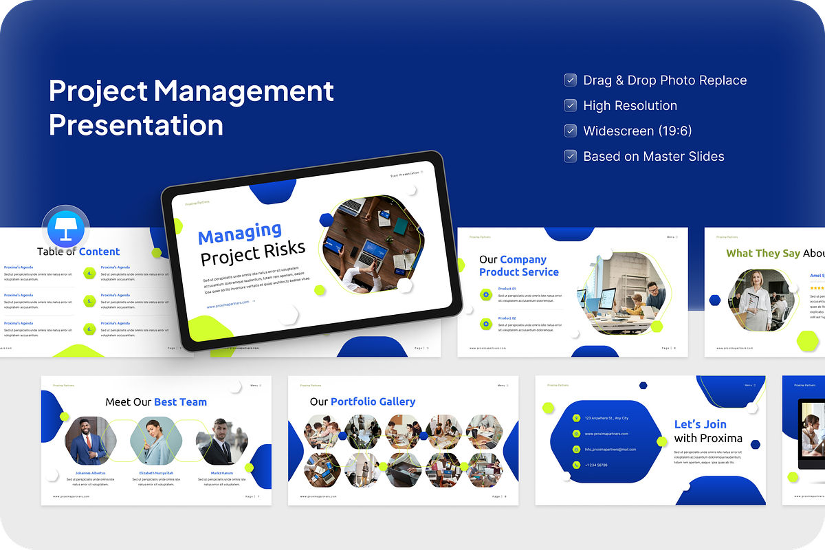 Project Management Presentation, a Presentation Template by Annora Studio (Photo 1 of 5)
