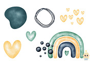 Watercolor rainbow clip art, an Illustration by Natalya_Mona_Art (Thumbnail 8 of 9)