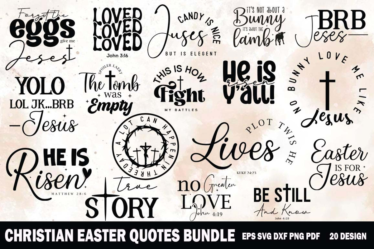 Christian Easter SVG Religious Set, an Object Graphic by FiveStarCrafting (Photo 1 of 14)