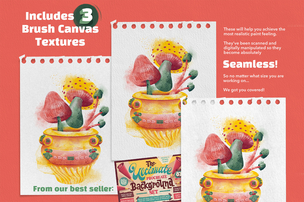 Wet & Dry Procreate Brush Set, a Brush Add-On by Shoutbam (Photo 10 of 15)