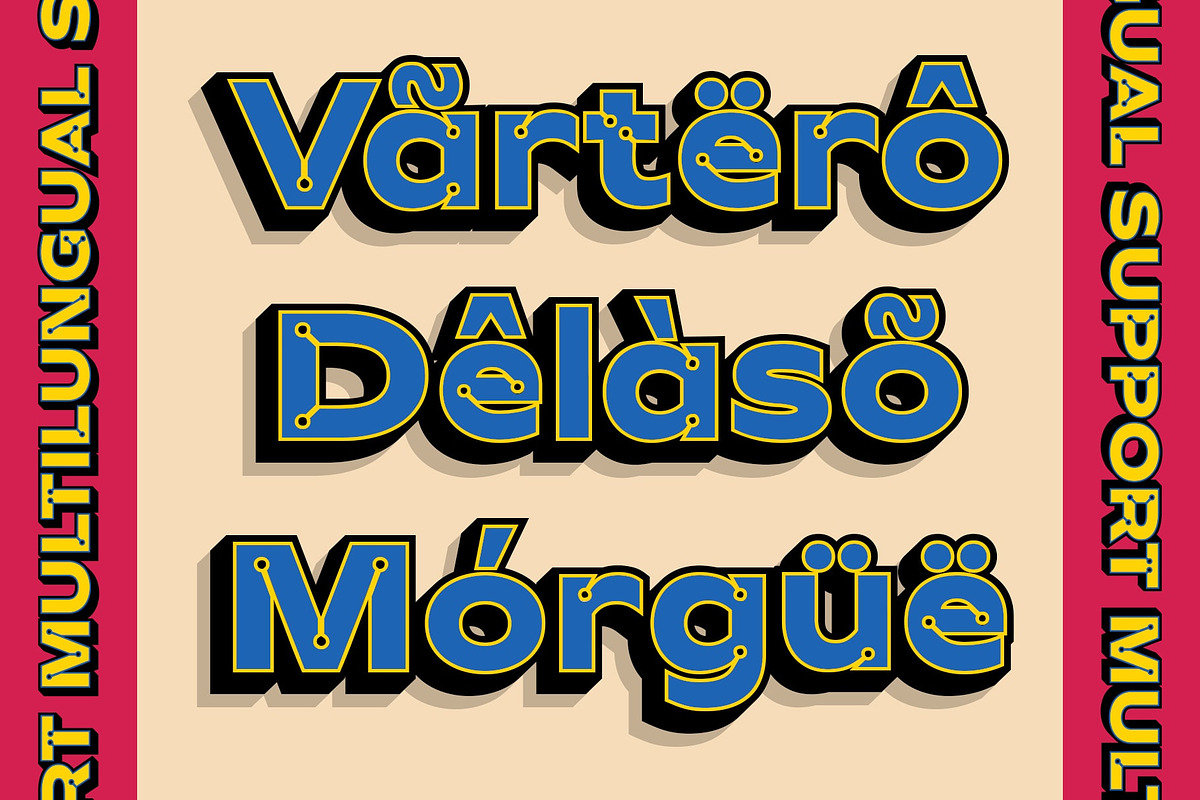 CS Garth 3D, a Sans Serif Font by Craft Supply Co. (Photo 7 of 8)