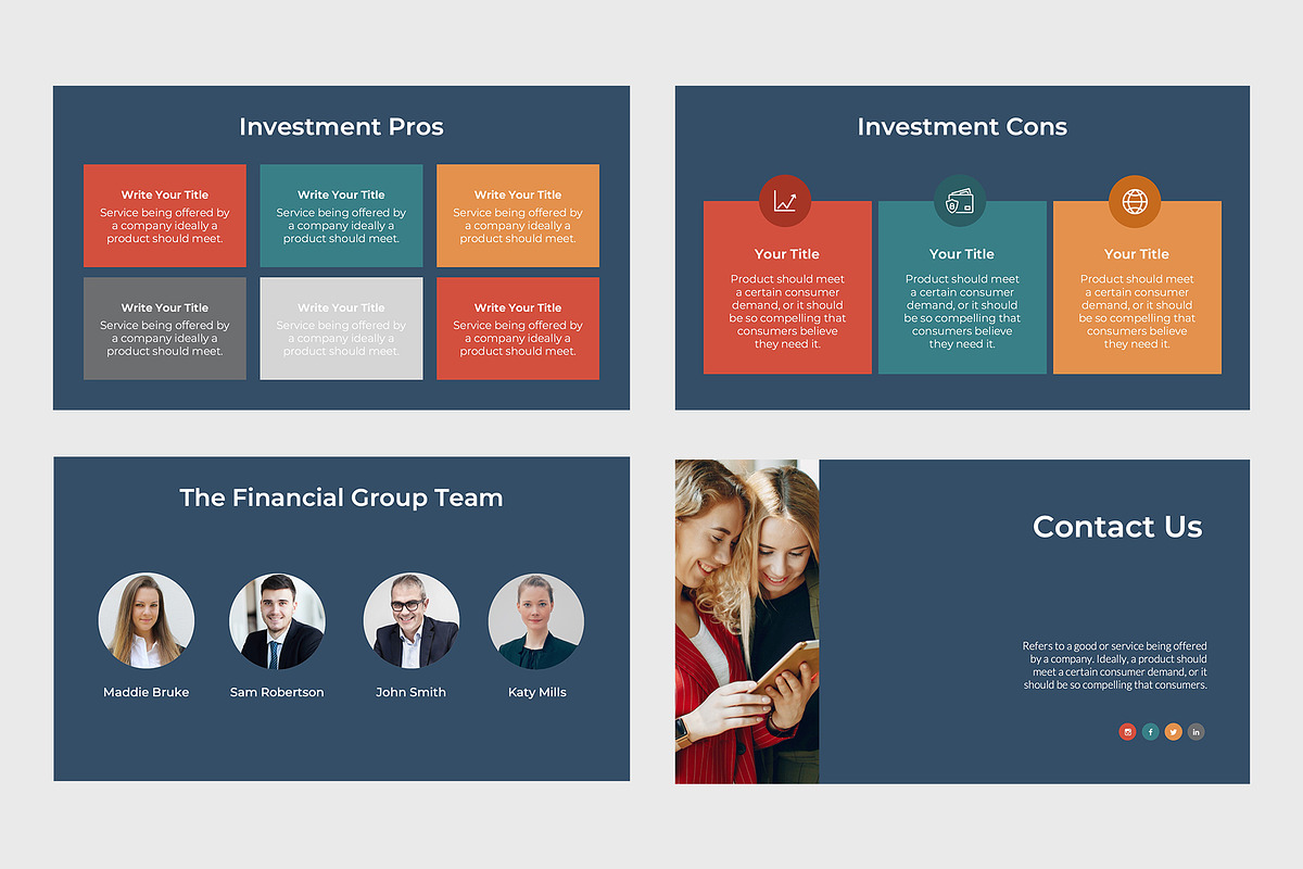 Financial Corp Finance PowerPoint, a Presentation Template by slidequest (Photo 6 of 9)