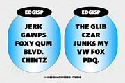 Edgisp, a Sans Serif Font by graphicook (Thumbnail 7 of 10)