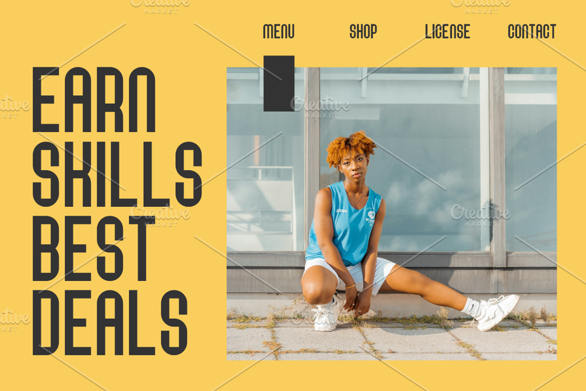 Noena Condensed Sans Font, a Sans Serif Font by Artiveko (Photo 5 of 7)