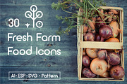 Line Farm Icons., an Outline Icon by BezierMagic (Thumbnail 1 of 5)