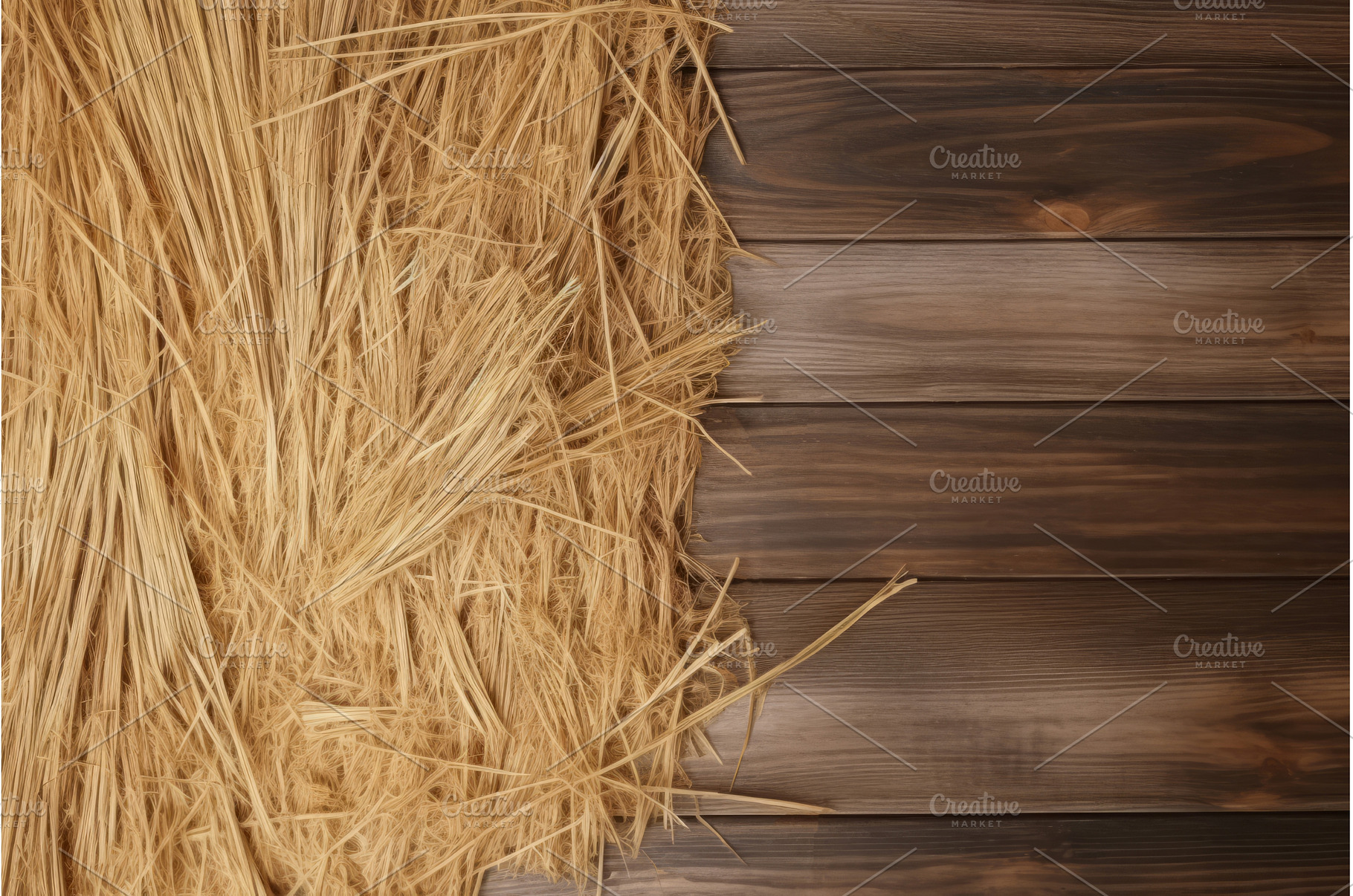 Dried hay on wooden background, an Animal Photo by Ylivdesign