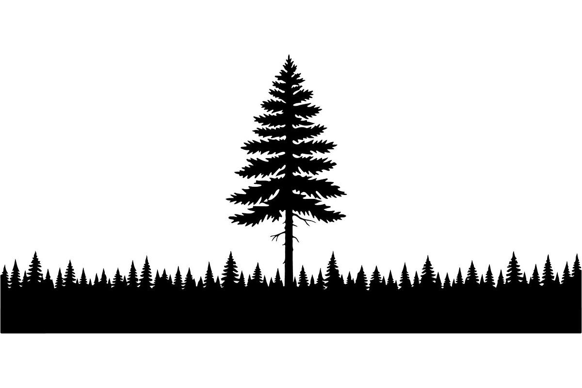 Woodland Landscape Silhouette, an Object Graphic by Creativeshirt (Photo 8 of 18)