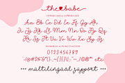 The Babe - Monoline Heart Font, a Script Font by Airotype (Thumbnail 8 of 10)