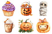Kawaii Halloween Pumpkin Ghost, a Seasonal Illustration by CitraGraphics (Thumbnail 4 of 5)