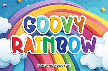 Groovy Rainbow | Script Font