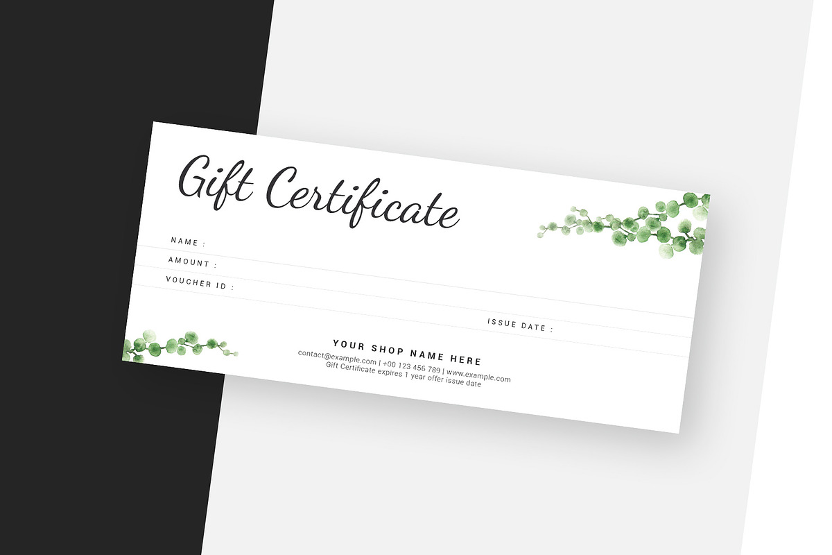 Gift Certificate, a Card Template by Amit Debnath (Photo 4 of 6)