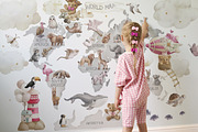 Animal ABC World map watercolor set, an Animal Illustration by TanyaSchuka (Thumbnail 13 of 22)