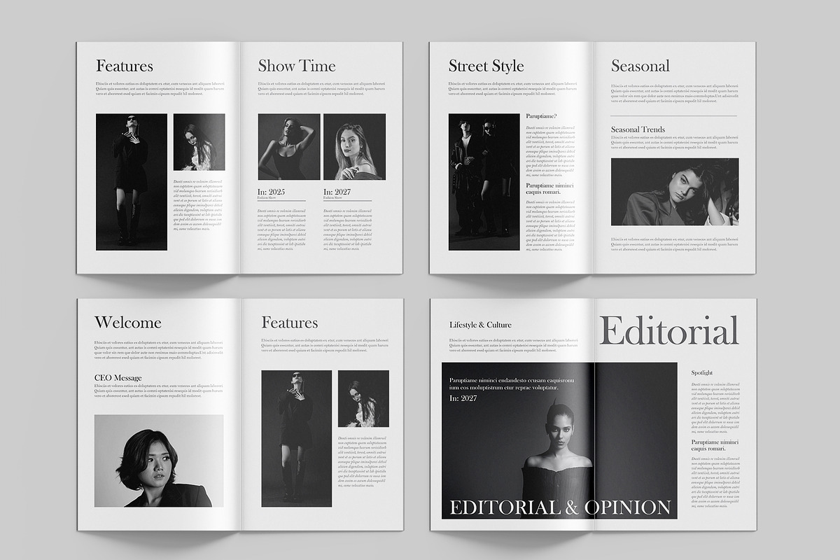 Fashion Magazine Template Design preview 3
