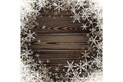 Wooden texture set with snowflakes, a Decorative Illustration by Vjom (Thumbnail 5 of 6)