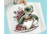 Whimsical Enjoy Turtle Clipart, a Seasonal Illustration by designcity5 (Thumbnail 3 of 5)