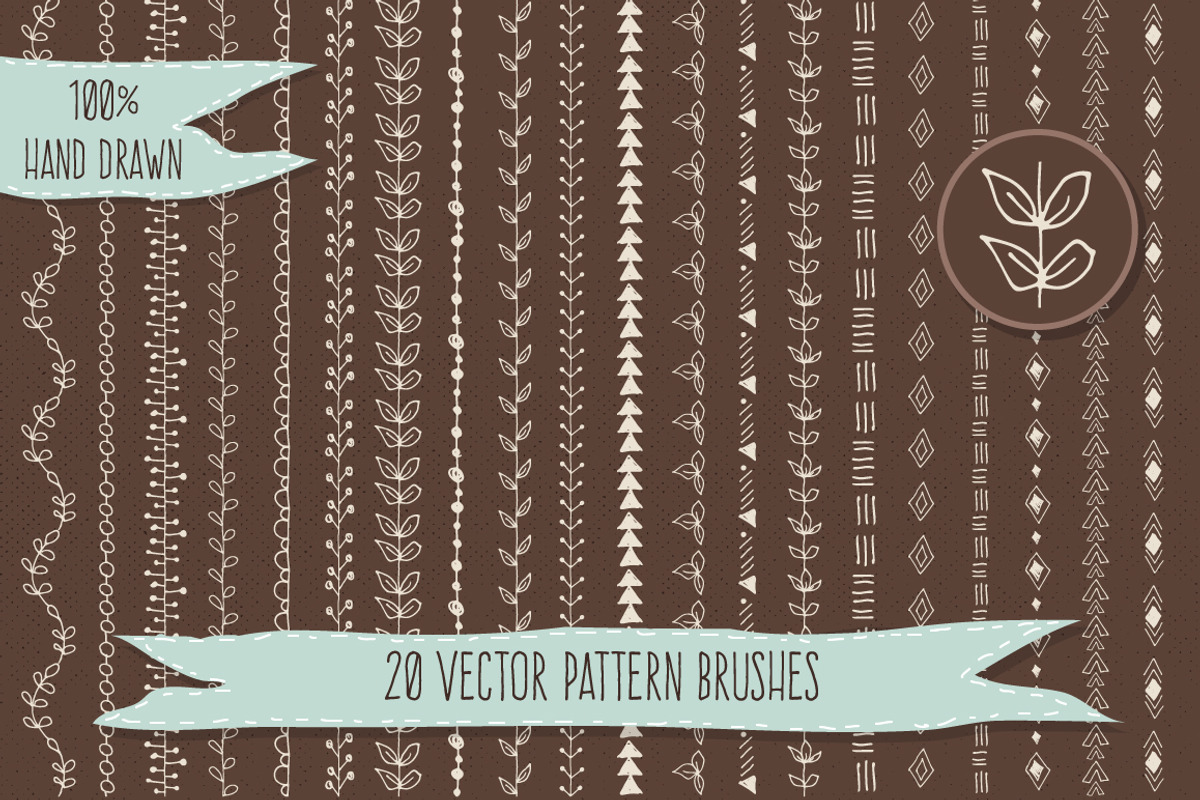 Vector Pattern Brushes Set