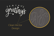 Christmas Calligraphic Badge Pack, a Decorative Illustration by Vitek Graphic (Thumbnail 2 of 7)