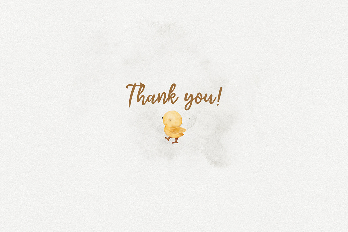 BEAR AND CHICKENS watercolor set, an Animal Illustration by erasovas (Photo 15 of 15)