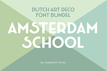 Amsterdam School font bundle