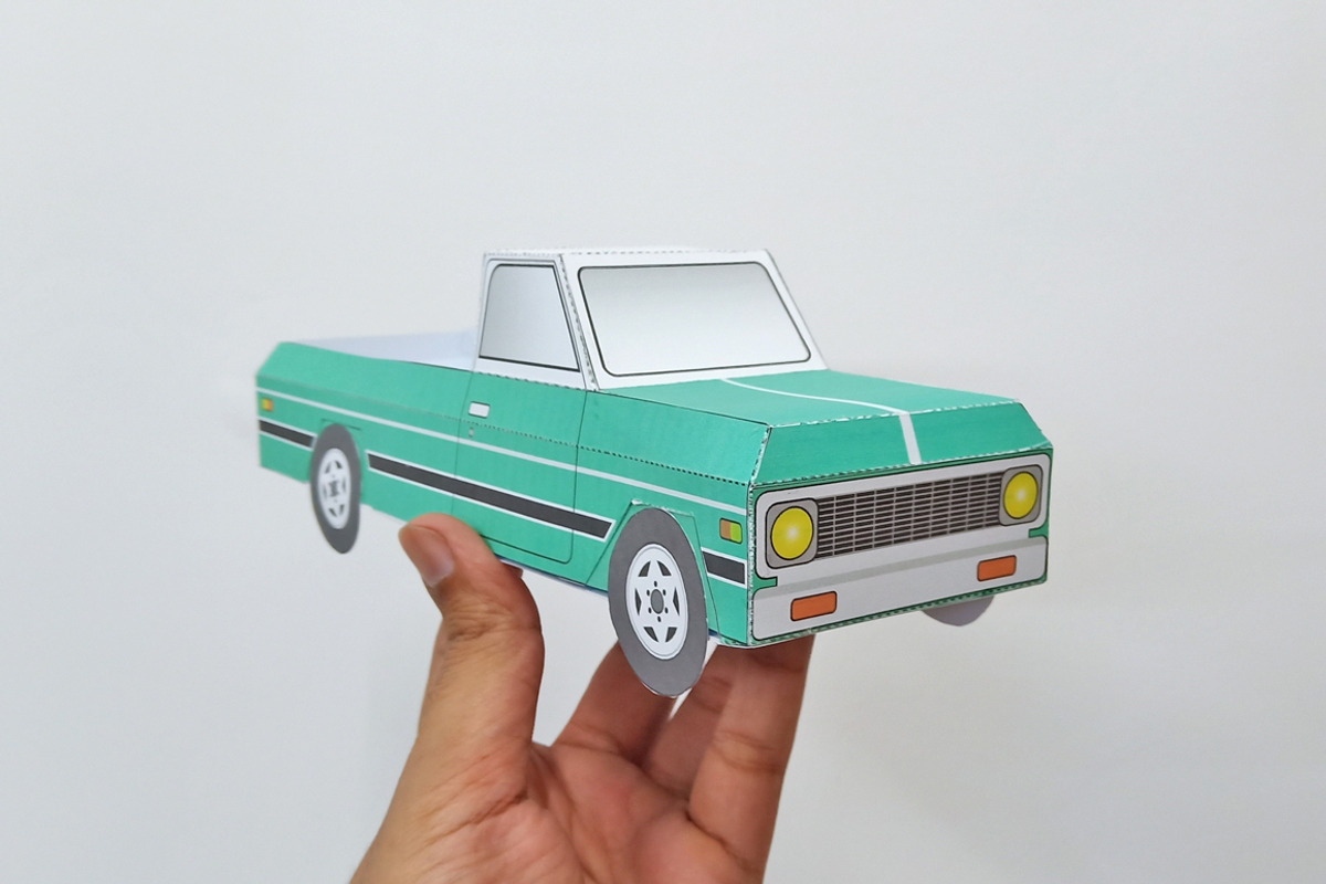 Pick up Truck favor - 3d papercraft, a Templates & Theme by PAPER amaze (Photo 5 of 10)