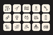 Sleep Doodle Icon Set, an Outline Icon by Vectors Market (Thumbnail 6 of 8)