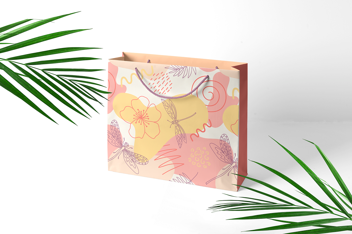 Organic natural set & patterns, a Pattern Graphic by museberry (Photo 4 of 9)