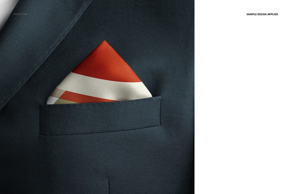 Pocket Square Mockup Set, a Product Mockup by creatsy5 (Photo 18 of 22)
