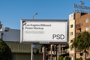 Urban City Billboard Poster Mockup