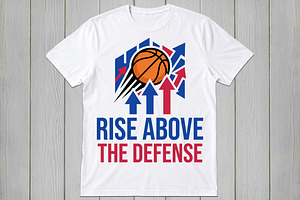 Rise Above the Defense Basketball, an Object Graphic by jahid234